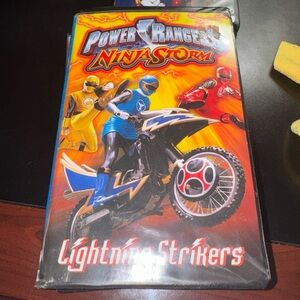 Power Rangers Ninja Storm Lightning Strikers VHS — Bright Orange & Blue Artwork